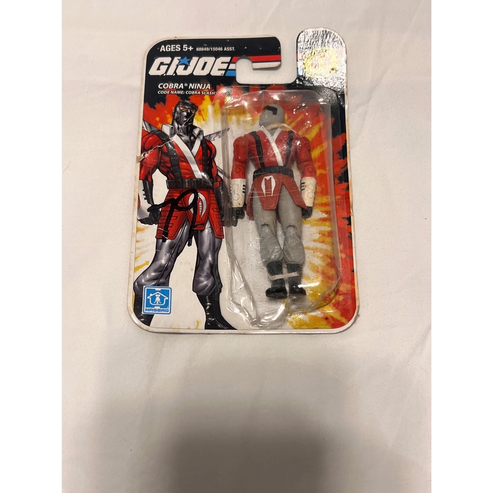 GI Joe Cobra Ninja Cobra Slash Action Figure 2008 Hasbro 68849 Red Grey Ninja